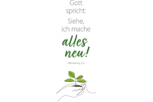 GERTH MEDIEN Jahreslosung 2026 - Lesezeichen (10er-Set): Gott spricht: Siehe, ich mache alles neu! Offenbarung 21,5