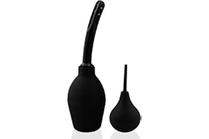 EACHPT Enema para Limpieza de Colon Ducha Anal Enema Bulbo de 310 ml+90ml Bombilla de Enema de Silicona para Hombres y Mujeres, Boquilla Delgada de Silicona de Limpieza Reutilizable