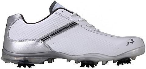 Woodworm TFG Waterproof Golf Shoes White/Silver 12