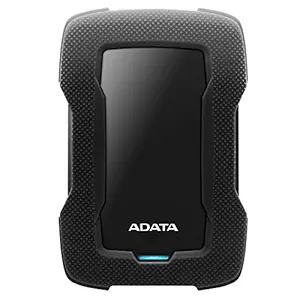 ADATA HD330 External Hard Drive with AES 256-bit encryption Dashingly Tough (1TB, Black)
