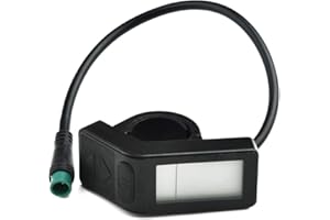 SPORTARC Compteur de vitesse électrique pour vélo électrique, 24 V/36 V/48 V Mini affichage KT-LCD4 pour vélo électrique