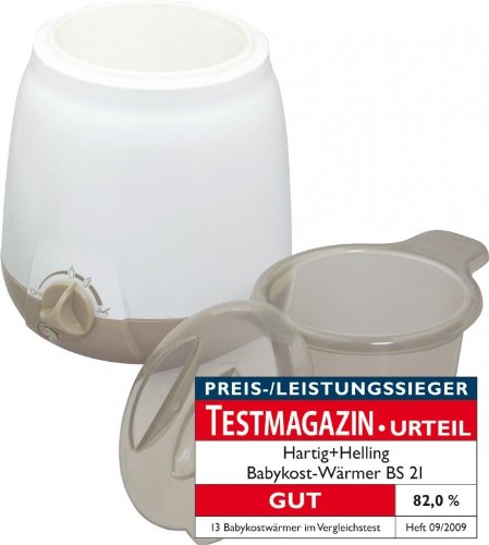 H+H BS 21 Babykostwärmer Elektronisch 'Preis-Leistungs-Sieger', Farbe:gelb
