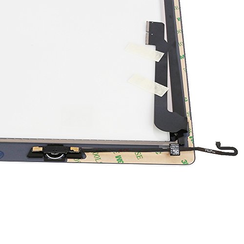 Frontglas Ersatzglas Display Glas für iPad 4 mit Digitizer, Home Button und integriertem Klebepad (Schwarz) - 5