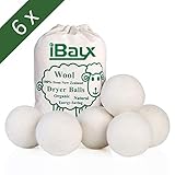 ❤ Suavizante de telas naturales - Bolas de lana orgánica hechas a mano, se suavizan de forma natural, sin alergias, sin toxinas, sin químicos, sin fragancia, lana 100% premium