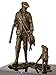 Produktbild Bronzeskulptur Jäger Jagdhund Bronze Jagd Hund Figur Skulptur Antik-Stil