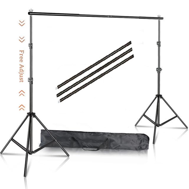 PICPRO Studio Background Support Kit for Backdrop Photography and Videography Tripod Kit (Portable and Foldable Stand Kit with Carry Bag (Background Stand KIT, Background Stand System KIT)