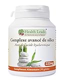 Complexe avancé de silice extrait de bambou, Zinc sélénium et biotine contribue au maintien dès les cheveux, les ongles et la peau normaux, Sans stéarate de magnésium, 90 gélules