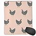 Produktbild Plymouth Rock Chicken Breed Farm Sanctuary Fabric Pattern Blush Mouse Pad Custom Design Gaming Mouse Mat Computer Mouse Pads with Non-Slip Neoprene Backing 9.8 X 11.8 inch (25 X 30 cm)
