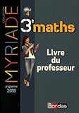 Image de Maths 3e cycle 4 Myriade : Livre du professeur