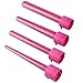 CoFashion Women Professional Automatic 5-in-1 Curling Wand Tongs Quick Heating Time-Saving 180?-210? Ceramic Tourmaline Barrels Salon Studio Hair Styler Tools Curling Iron Set Crimping Iron with Free Heat Resistant Gloves Best Birthday Mother Gift(Red)