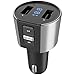 Produktbild Bluetooth FM Transmitter KFZ Autoladegerät Dual USB 5V/3.4A Freisprecheinrichtung Car Kit Auto Radio Adapter mit LED-Display Wireless Audio Transmitter mit Integriertem Mikrofon für iOS/Android Geräte