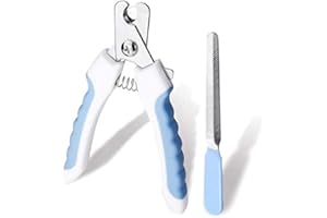 EMK Sports Pet Dog Cat Nail paw Claw Clippers scissors Trimmer, Pet Grooming Nail File Kit (Blue)