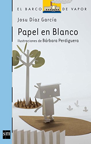 Papel en blanco (barco de vapor azul)