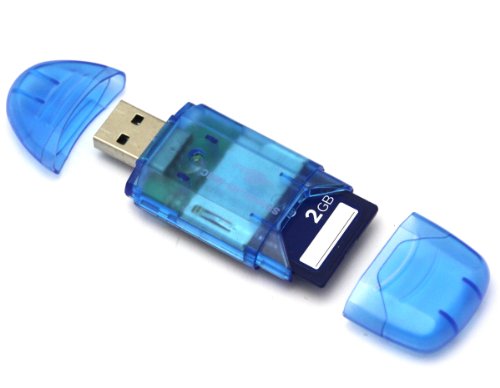 USB 2.0 Card Reader/Writer Kartenleser SD / SDHC / MMC-Karten (Bulk)