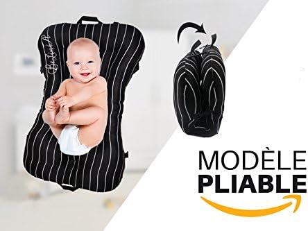 Multifunctional foldable mattress Belinia Prestige for portable cribs with a comfortable bolstered design – a light extra bed for both travel and home use