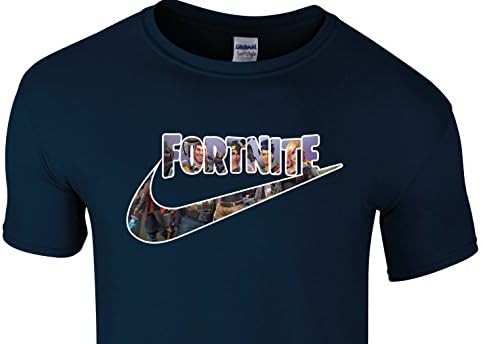 RJWprint Fortnite T Shirt Kids/Boys/Girls/Child - Gamer Inspired T Shirt for Boys - Navy Age 9-11