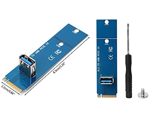 Pi+® (PiPlus®) M.2 to USB 3.0 Transfer PCI-E Express Riser Card Adapter Converter Multiplier for BTC Miner Mining
