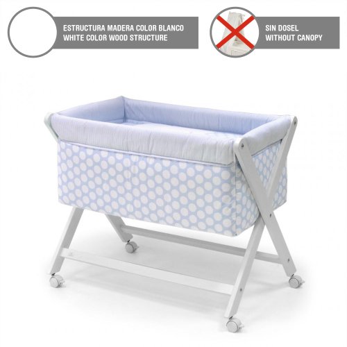 Cambrass Small Bed X Wood (46 x 78 cm, Ter Blue)