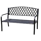 gusseisen bank reinigen 127 cm breit, 81 cm hoch und 54 cm tief.