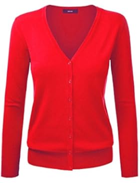 Frauen Cardigan Basic, Knopfverschluss, Strickjacke