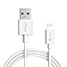 Price comparison product image iClever 10 Feet Lightning to USB Cable for iPhone 6s 6 Plus 5s 5c 5, iPad Pro Air 2, iPad mini 4 3 2, iPod touch 5th / 6th gen / nano 7th gen [Apple MFi Certified] (White)