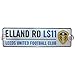 Produktbild Leeds United Elland Road LS11 Street Sign Metal Steel 3D Badge Crest Official