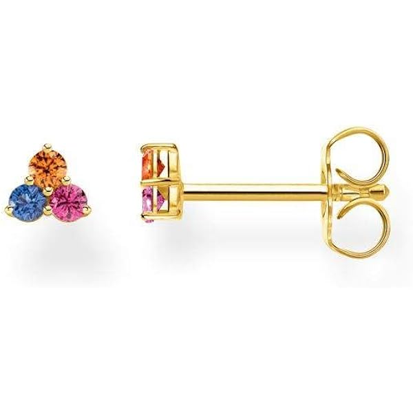 Boucles D'oreilles Thomas Sabo - Clous éclair En Argent 925, Style Moderne, Neuf Avec étiquettes