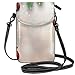 Produktbild Women Small Cell Phone Purse Crossbody,Xmas Traditional Winter Season Theme Fir Twigs And Vibrant Balls Graphic Print