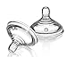 Pack of 2, 4, 6 Baby Bottle Teats Medium Flow Teats Tommee Tippee (3m+) ! (Pack of 2 (1x1))