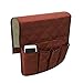 Produktbild Erduo Wasserdichte Pongee Sessel Sofa Stuhl Aufbewahrungstasche Fernbedienung Telefon Kleinigkeiten Halter Haushalt Nachttisch Veranstalter Hängende Tasche - Dunkelbraun