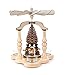 Produktbild DREGENO Pyramide natur mit Wald-Figuren, für Teelichter, von DREGENO SEIFFEN 25 cm – Original erzgebirgische Handarbeit