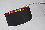 Design Bogenlampe PYTHON in schwarz gold Bogenleuchte mit Dimmer Stehleuchte - 9