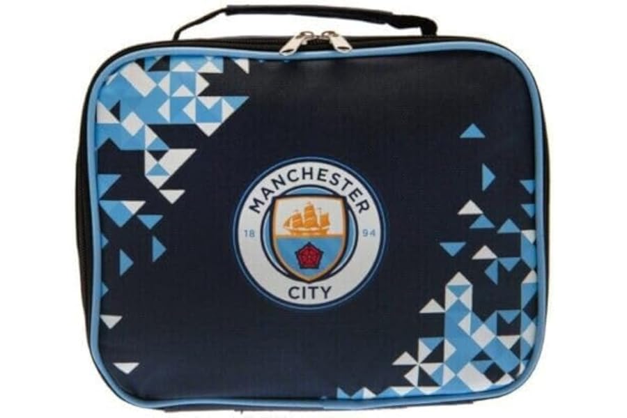 Premier Life Mancheste City Lunch Bag Football Particle School Gift Officially Licensed