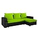 Produktbild Ecksofa Top! Sofa Eckcouch Couch! mit Schlaffunktion und 2 Bettkasten! Ottomane Universal, L-Form Schlafsofa Farbauswahl (05. Korpus, Seiten, Rückenlehne: Alova 04; Sitzfläche, Kissen: Microfaza 62)