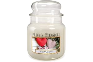 Price's Candles - Candela in Giara Media Winter Kisses - Durata Fino a 90 ore di Combustione