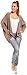 CAPRI MODA - Women's Waffle Knit Cardigan Pockets Batwing Sleeves - CHARLIZE (Cappuccino, ONE SIZE UK 10/12/14)