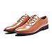 Produktbild TONGDAUR Herren Business Oxford Casual Soft Leder Spitzen Spitze Klassische Mode Formale Schuhe Mode Slipper Lederschuhe für Herren (Color : Braun, Größe : 42 EU)