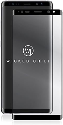 Wicked Chili 3D Glass Full Cover for Samsung Galaxy Note 8 Tempered Glass Screen Protector Compatible Vorgerundet/Case Full Rim (9H Tempered Glass 0.3 mm Ultra-thin Scratch-resistant)