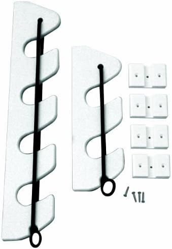 TACO Marine P03-133W 3-Rod Bungee Rod Holder - Pair, White