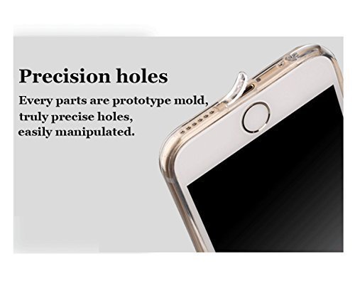 iPhone 6S Case [Non-slip],Vandot Shockproof Ultra Thin Slim Fit Soft TPU Silicone All Round Front and Back Full Body 360 Degree Protective Case Cover For Apple iPhone 6S 6 4.7 inch-Transparent Clear