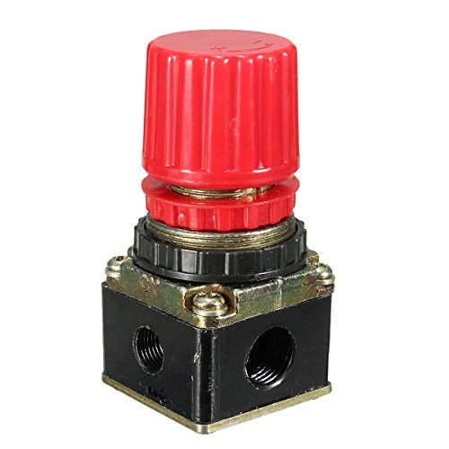 Druckschalter Regelventil, GOCHANGE 1/4″ Luftdruckregler Luftkompressor Regler Entlastung / Druckschaltventil mit Manometer Schlauch Manometer Schnellspanner Kompressor Fitting - 7
