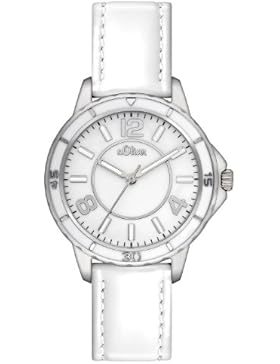 s.Oliver Damen-Armbanduhr XS Analog Leder SO-2355-LQ