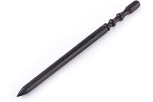 HILITAND Brunissoir pour Cuir 3 Types de Pointe en Bois Noir Pointe en Cuir Bord Lisse pour Polisseuse Perceuse Polie Outil de sculpture en cuir(Fine Grinding Rod)