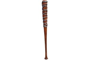 SHOPERAMA Lucille Baseballschläger-Replik von Negan aus Vollgummi 84 cm Profi-Qualität Kostüm-Zubehör