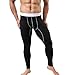 Produktbild Pants Herren,Binggong Herren Baselayer Unterwäsche Warm hochwertiger Cotton Legging Pants Thermohose Yoga Slim pants Trainingsanzug Super bequem Stretch Unterhosen (Schwarz, L)