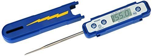 Comark Instrument PDQ400 Digital Pocket Thermometer with Max Hold, -4 to 400 degrees F/-20 to 200 degrees C Range, ï¿½ï¿½1F/0.5C Accuracy, Blue by Comark