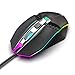 Produktbild HSKB Kabellos Gaming Mäuse, Mouse V2 3200DPI 6 Knöpfe USB Verdrahtete Funkmaus RGB Lampefür PC-Computer, Laptop, Spielekonsole (Schwarz)