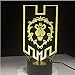 Produktbild Led World Of Warcraft 3D Led Lampe Die Alliance Tribal Signs Over Watch Fernbedienung Nachtlicht Usb Tischlampe Kinder Geschenk