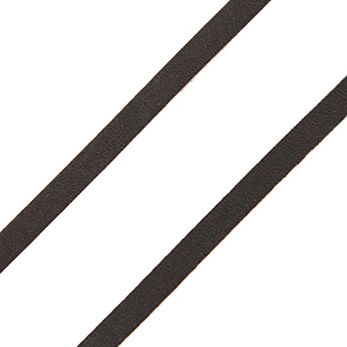 AURORIS – Lederband flach beidseitig glatt 5mm – Variante: braun / Länge: 1m - 3