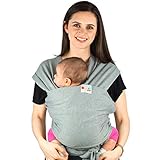 EL BEBÉ ESCUCHA SUS LATIDOS DEL CORAZÓN: Forjar un vínculo cercano con su infante es vital para su desarrollo. Nuestro fular mantiene a su bebé cerca de su cuerpo cálido y sus latidos del corazón, donde se sienten seguros. Para recién nacidos - 35 libras.
